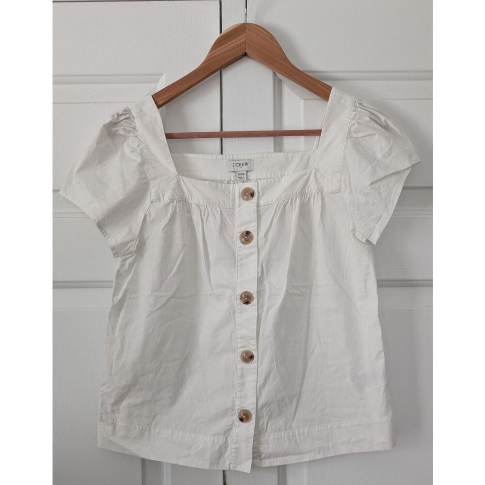 J. Crew Factory White Cotton Top